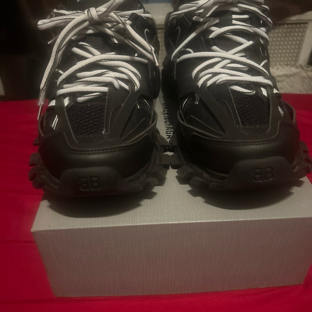Balenciaga Black and White Sneakers